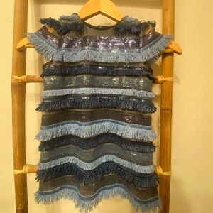 4T Milly Mini blue sparkle dress perfect for wedding or holiday party